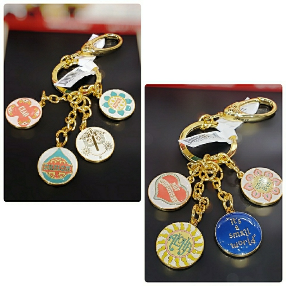 DISNEY PARKS IT'S A SMALL WORLD KEYCHAIN - Picture 1 of 4